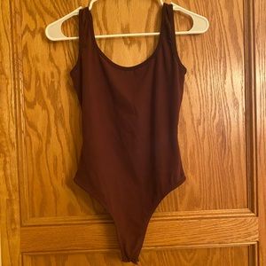 Burgundy Body Suit